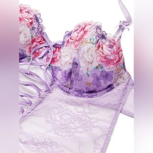 VERY SEXYWicked Unlined Lace-Up Teddy
